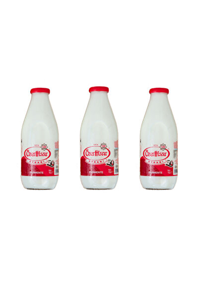 ÖzerHisar Cam Şişe Ayran / 1 Litre / 3 ' Lü