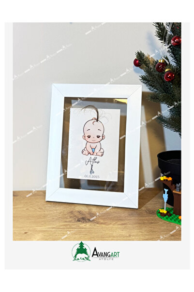 AVANGART ATÖLYE My First Hair Memory Frame-White