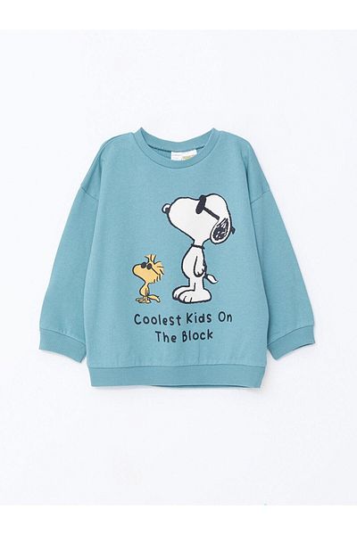 LC Waikiki Set de 2 piese pentru băieți, cu imprimeu Snoopy, cu decolteu crew