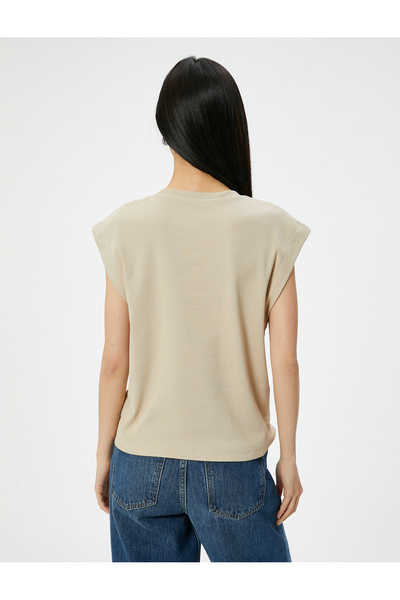 Koton Crew Neck T-Shirt Slim Fit Short Sleeve
