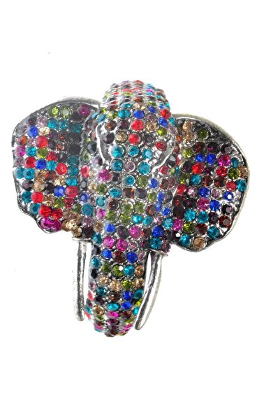 Hd Marketim Hdmarketim Otantik Taşlı Fil Kelepçe Metal Bileklik 5516