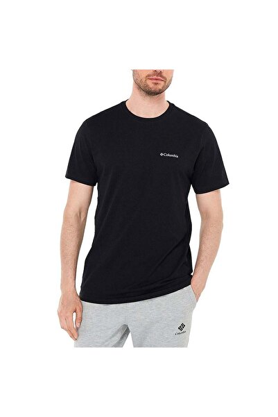 Columbia Csc M Basic Sm Logo Βουρτσισμένο Ανδρικό Μπλουζάκι με Κοντά Μανίκια ...