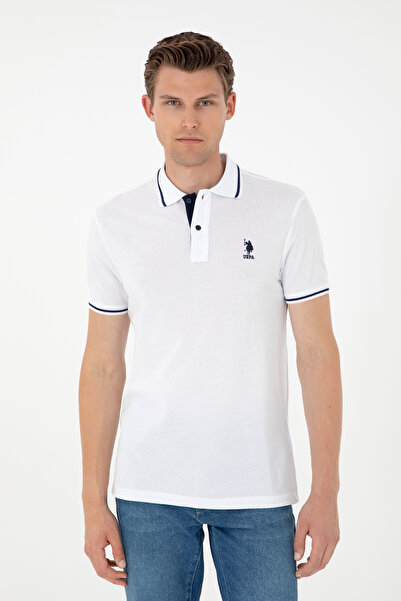 U.S. Polo Assn. Ανδρικό λευκό T-Shirt - Basic Model 50284631 -VR013
