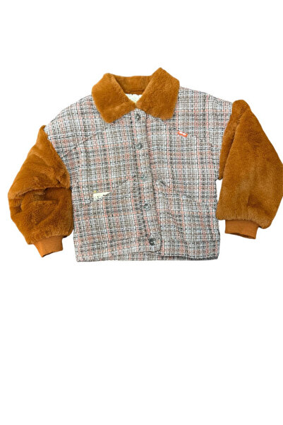 Store EKOSELİ KOLU YAKASI VE İÇİ KÜRKLÜ  DÜĞMELİ MONT