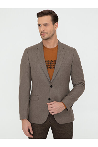 Cacharel سترة صوف الجمل ذات المقاس النحيف 50242804 -VR015