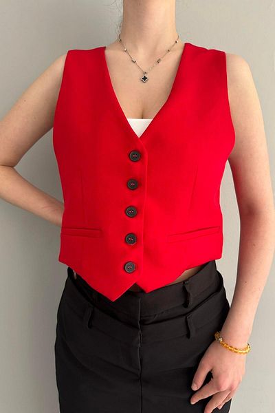 lizge giyim CLASSIC BUTTONED VEST