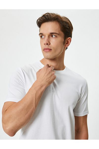 Koton Slim Fit Cotton Short Sleeve Crew Neck Basic T-Shirt