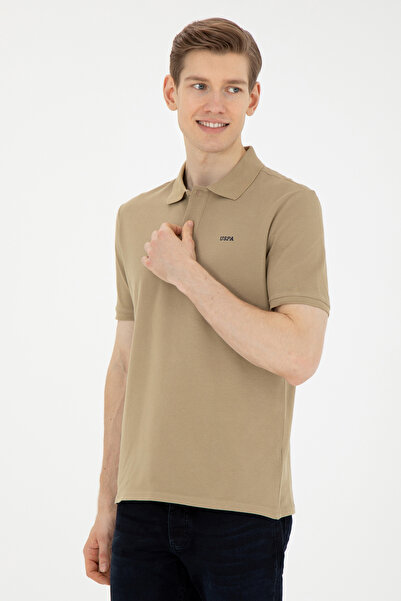 U.S. Polo Assn. تي شيرت رجالي كاكي أساسي 50284641-VR027
