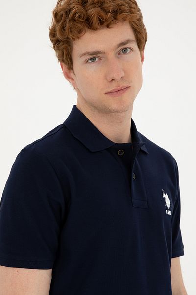 U.S. Polo Assn. Tricou albastru bleumarin pentru bărbați 50282926-VR033