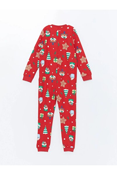 LC Waikiki Lcw Kids Red Printed Crew Neck Christmas Themed Fleece Girl's Sleeping Bag