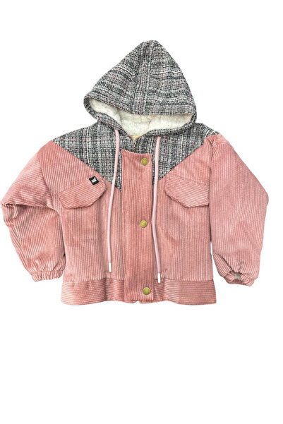 Store EKOSELİ KAPÜŞONLU GİZLİ FERMUARLI DÜĞMELİ İÇİ KÜRKLÜ MONT