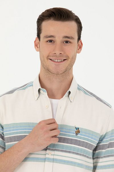 U.S. Polo Assn. Men's Stone Long Sleeve Shirt 50272374 -Vr049