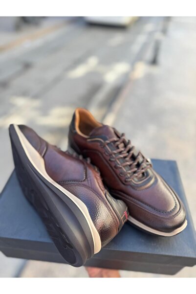 Pierre Cardin بيير كاردين 335780 حذاء جلد بني فاخر