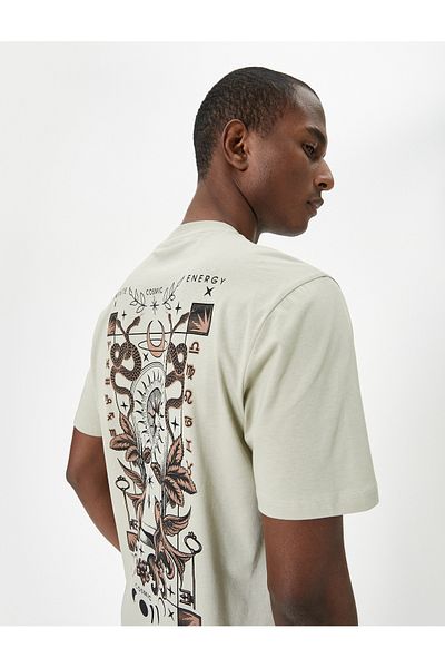 Koton Crew Neck Printed Short Sleeve T-Shirt