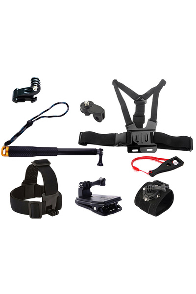 Gplus ST011 11 Parça SJ4000 Eken H9R Gopro Hero 12 Aksiyon Kamera Uyumlu Prof...