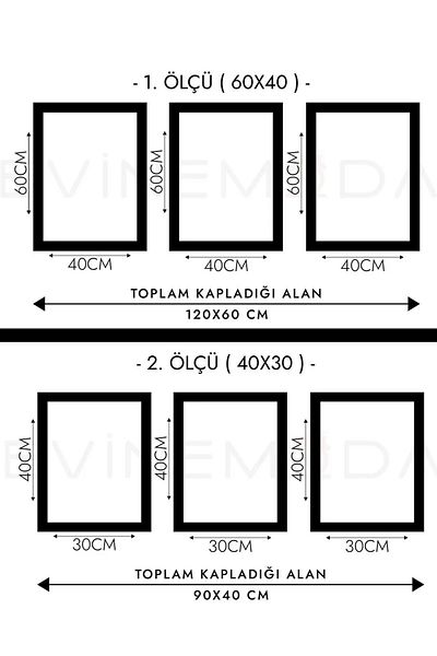 Evinemoda Flori într-o vază Pictură din plexiglas cu 3 bucăți cu cadru în oglindă