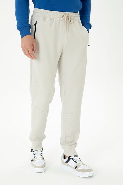 U.S. Polo Assn. Pantaloni de trening bej pentru bărbați 50277945 -VR011