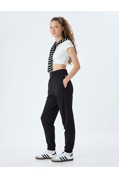 Koton Bequeme Jogginghose mit hoher Taille und Taschen