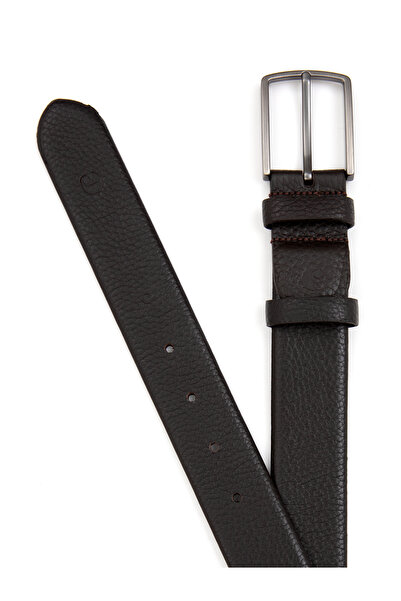 Cacharel Brown Classic Leather Belt 50250693-400
