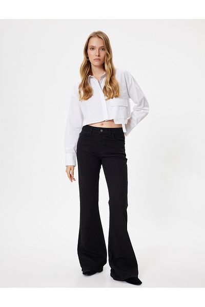 Koton Standard Waist Flare Leg Jeans Slim Fit - Flare Jeans