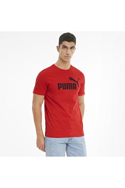 Puma Ess Logo Men's Red T-Shirt 58666611