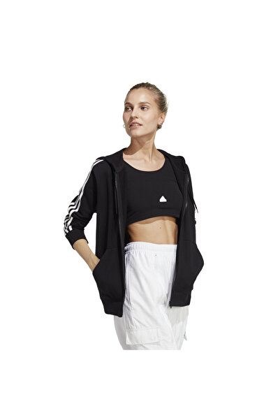 adidas Kadın Essentials 3-stripes French Terry Regular Full-zip Siyah Ceket Ic8769
