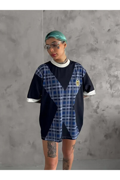 JANES Μαύρο μπλουζάκι Unisex Oversize Crew Neck με στάμπα