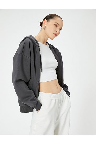 Koton Oversize mikina Kangaroo Pocket s kapucí