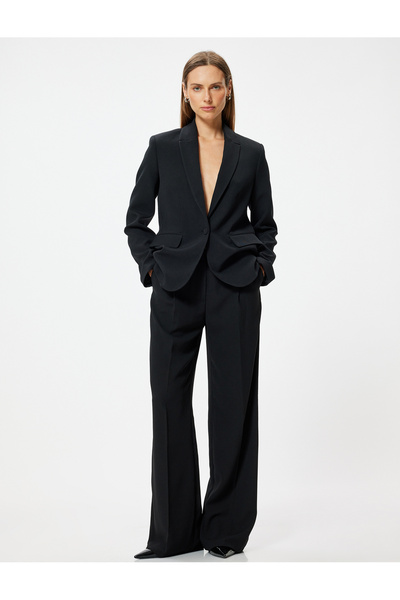 Koton Jachetă blazer cu două piepte, cu buzunar cu clapă