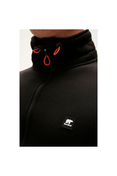 Bad Bear More Bear Full-Zip Men's Black Sweatshirt 23.02.12.036-C01