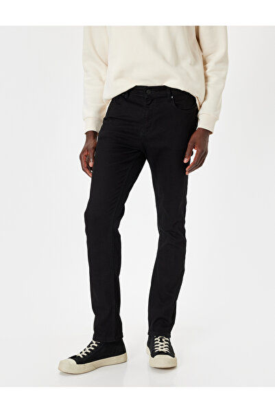 Koton Brad Jean Černé pánské džínové kalhoty 5wam40022nd