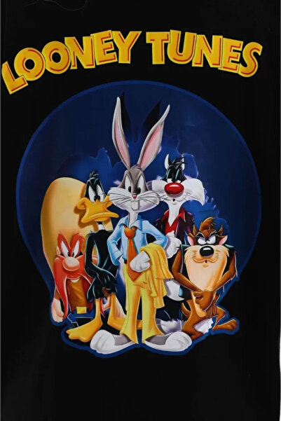 JANES Унісекс футболка з принтом Oversize - Чорна