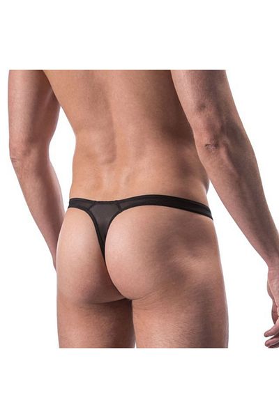 Bacio Ανδρικά εσώρουχα από μαύρο τούλι Fancy See-through