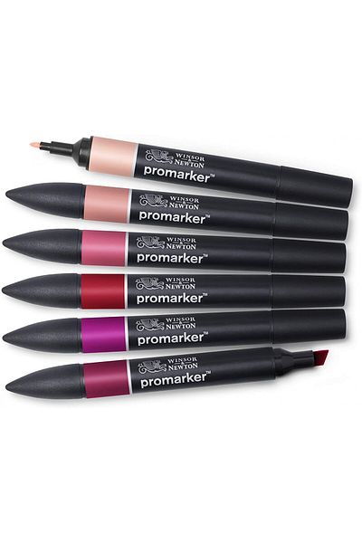 Winsor Newton Promarker 6-pack Red Tones / 0290159