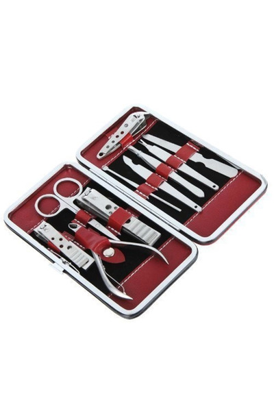 Marsilyan Professional Steel Manicure Pedicure Set 10 Pieces Rsmie-G480