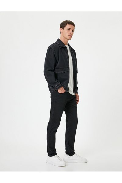 Koton Schwarze Brad-Jeans-Jeans für Damen – 5wam40020nd