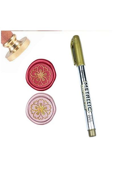 Hd Marketim Pen Writing Signature Drawing Craft Metallic Gold Color Wedding Card Signature Pen Water-Based Paint Pen