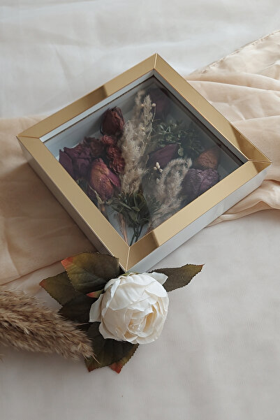 Verda Çerçeve 20x20x5 cm New Fashion Flower Pattern Memory Frame