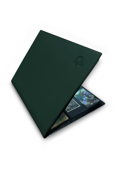 Pokscard CUSTOM GREEN CARD ALBUM 360 CARD HOLDER (POKEMON - FOOTBALLER - PANINI - YUGIOH ETC.)