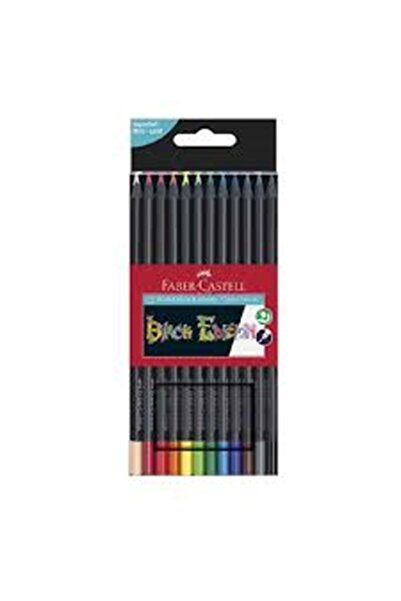 Faber Castell إصدار فابر كاستل الأسود - 12 قلم تلوين ملون