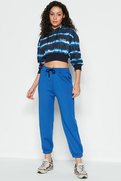 C&City Еластичен спортен спортен панталон Jogger 806 Sax