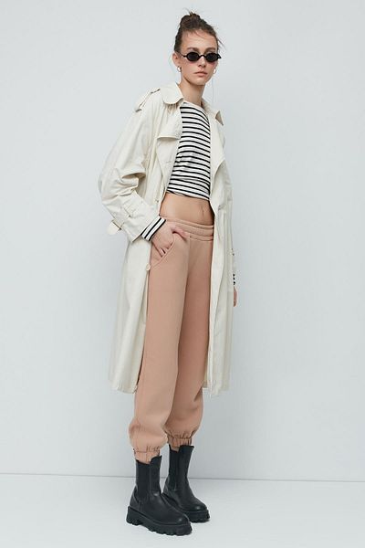 C&City 906 Model Cream Jogger Sweatpants