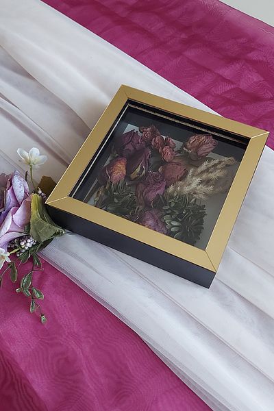Verda Çerçeve 20x20x5 سم موضة جديدة زهرة نمط إطار الذاكرة
