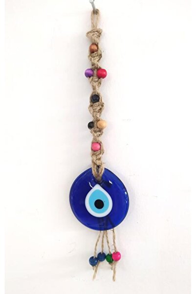 Evil Eye Wicker Macrame Colorful Wooden Beads Evil Eye Wall Ornament Gift