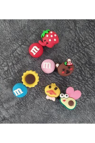 Hd Marketim Веселі тварини, фрукти та квіти, силіконові шпильки для волосся 1...