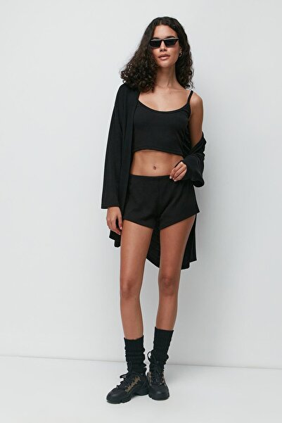 C&City Κοτλέ Σετ Φόρεμα - Μαύρο Σετ 3 9136