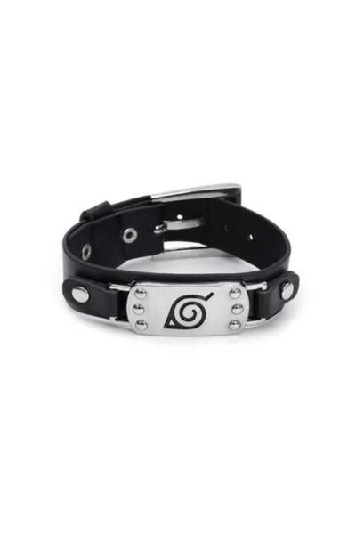 Hd Marketim Naruto Cosplay Aksesuarları Suni Deri Sembol Bilezik Bileklik