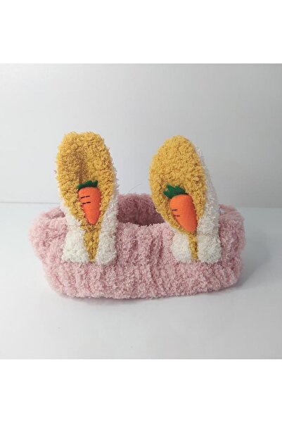 Hd Marketim Bandana de pluș 1 bucată drăguț ureche de iepure morcov cerc și bentiță