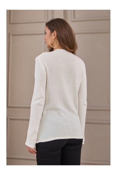 Elif Özbey Butik Πλεκτά εκρού Massi Model Thin Mercerized