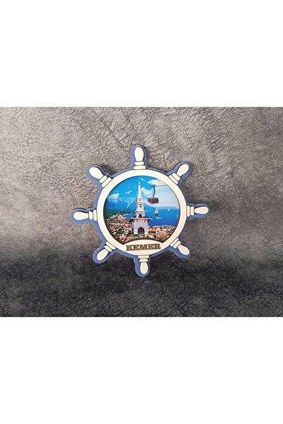 Hd Marketim Magnet Dümen Gemi Kule Yelken Buzdolabı Süsü Ahşap Magnet Mıknatıslı
